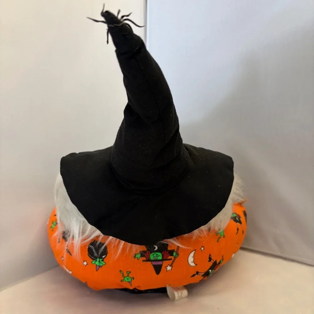 Halloween Witch‎ Basket Candy Bowl Crafty Lady Fullerton CA Decor Vintage 1970s